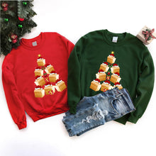 Load image into Gallery viewer, Bread Christmas Tree Bread Xmas T-Shirt for Men Women Girls Kids
