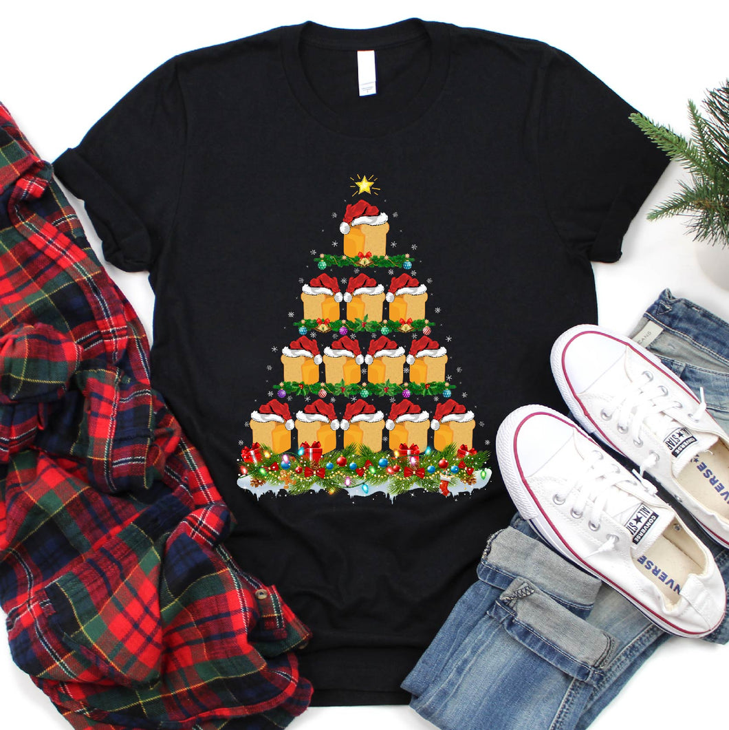 Bread Fast Food Christmas Tree Shirt Bread Fast Food Christmas T-Shirt for Men Women