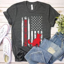 Load image into Gallery viewer, Bset Dog Dad Ever Usa Flag Shirt Funny Dog Dad Father&#39;s Day T-Shirt
