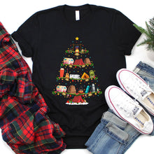 Load image into Gallery viewer, Camping Xmas Tree Funny Camping Christmas T-Shirt
