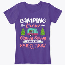 Load image into Gallery viewer, Funny RV Camping Crew Classy Sassy And A Bit Smart Assy T-Shirt

