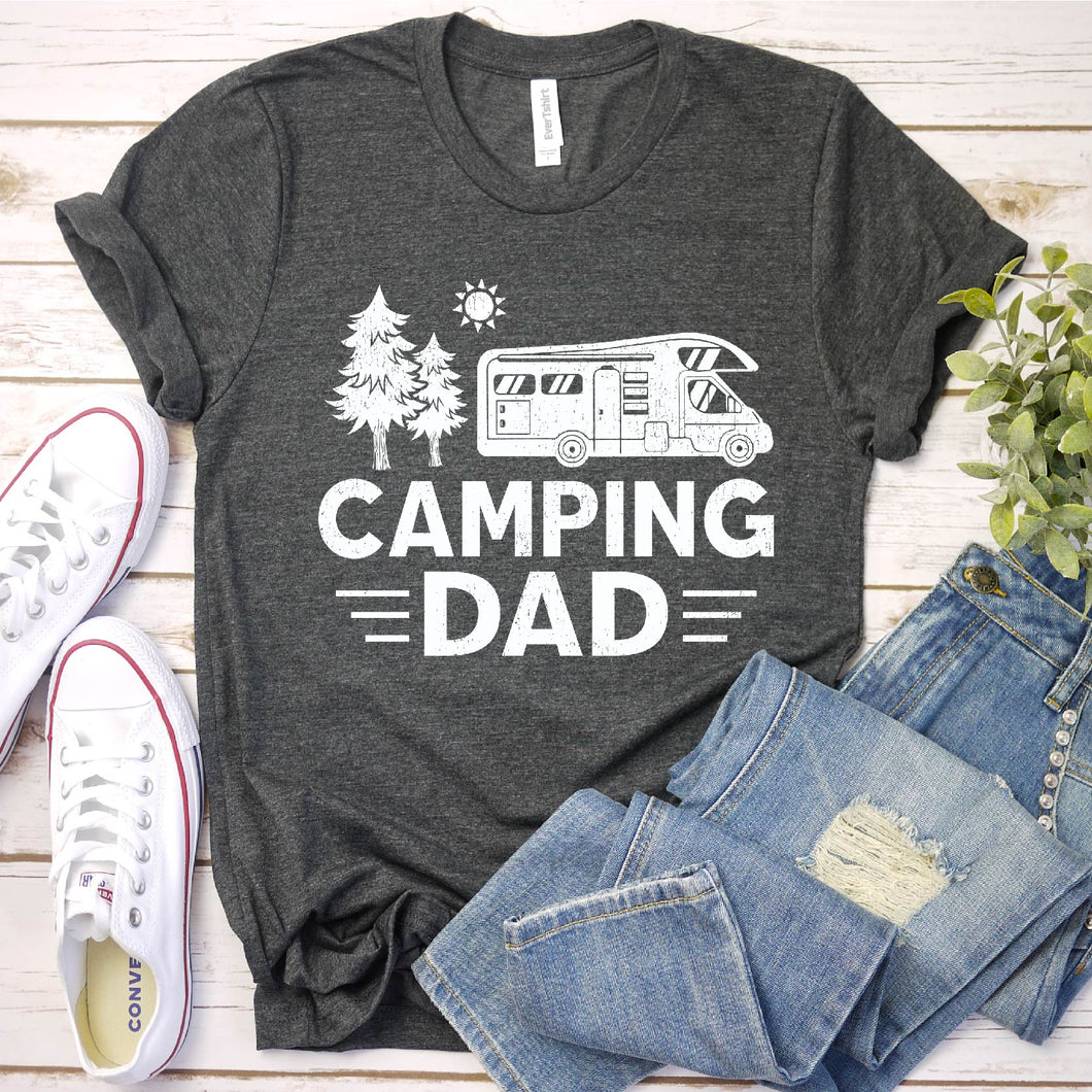 Camping Lover Shirt Camping Dad Father's Day T-shirt
