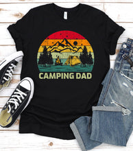 Load image into Gallery viewer, Vintage Camping Dad Fathers Day T-shirt
