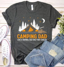 Load image into Gallery viewer, Vintage Camping Dad Like A Normal Dad, But Cooler Fathers Day T-shirt
