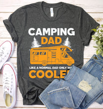 Load image into Gallery viewer, Vintage Camping Dad Like A Normal Dad, Only Way Cooler Fathers Day T-shirt
