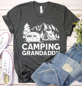 Funny Camping Grandaddy Fathers Day T-shirt