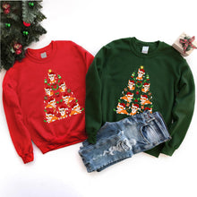 Load image into Gallery viewer, Cat Christmas Tree Cat Xmas T-Shirt for Men Women Girls Kids
