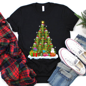 Chameleon Animal Christmas Tree Chameleon Xmas T-Shirt for Men Women Girls Kids