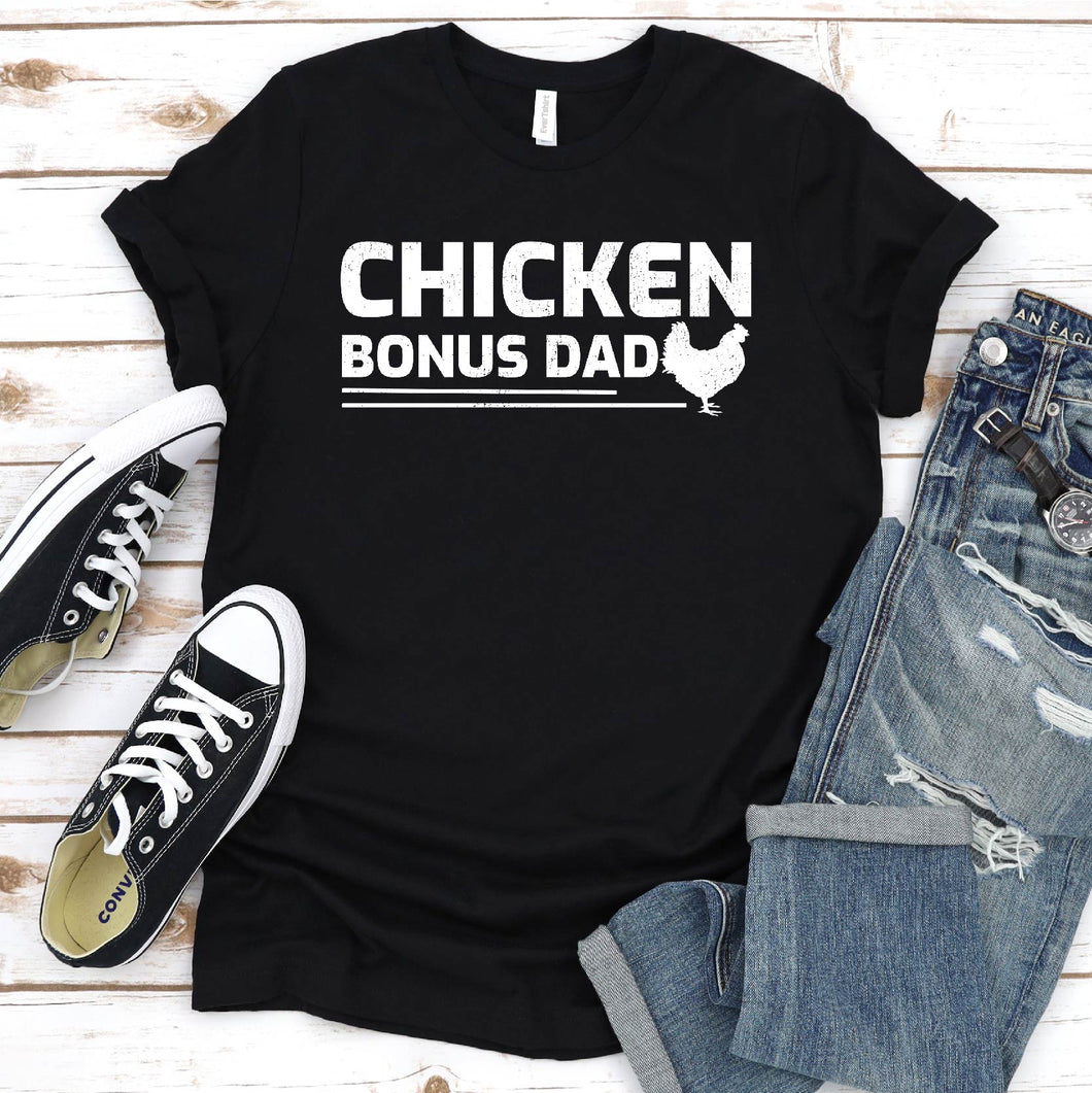 Pet Lover Shirt Chicken Bonus Dad Father's Day T-shirt
