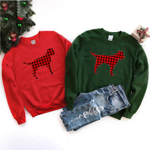 Load image into Gallery viewer, Matching Family Red Buffalo Plaid Border Terrier Christmas T-Shirt
