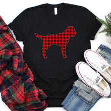 Load image into Gallery viewer, Matching Family Red Buffalo Plaid Border Terrier Christmas T-Shirt
