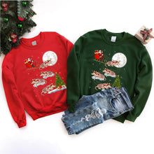 Load image into Gallery viewer, Armadillo Xmas Lighting Santa Sleigh Armadillo Christmas T-Shirt
