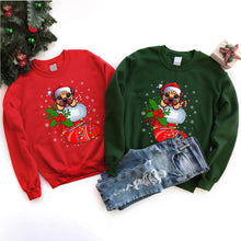 Load image into Gallery viewer, Pug In Christmas Socks Lighting Santa Pug Xmas T-Shirt
