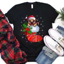 Load image into Gallery viewer, Pug In Christmas Socks Lighting Santa Pug Xmas T-Shirt
