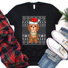 Load image into Gallery viewer, Cockapoo Dog Lover Santa Hat Cockapoo Ugly Christmas T-Shirt
