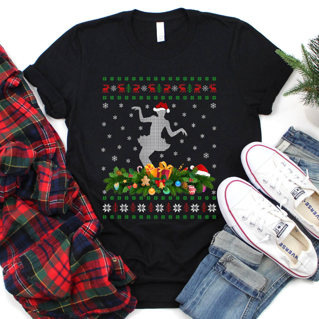 Ugly Contemporary Dance Christmas Sweater Contemporary Dance Xmas T-Shirt