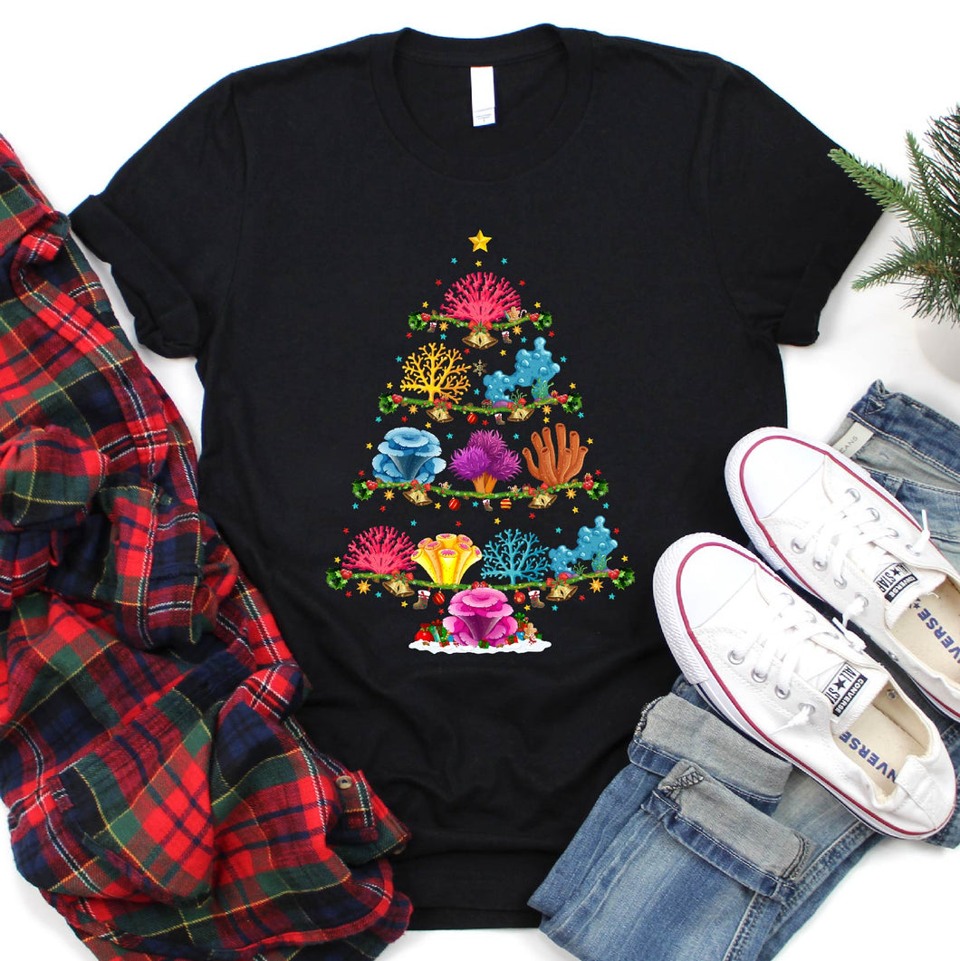 Coral Fish Xmas Tree Funny Coral Fish Christmas T-Shirt