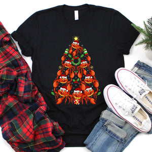 Crab Christmas Tree Crab Xmas T-Shirt for Men Women Girls Kids