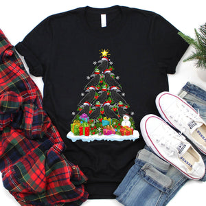 Crow Animal Christmas Tree Crow Xmas T-Shirt for Men Women Girls Kids