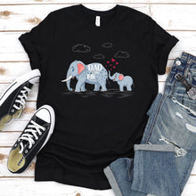 Load image into Gallery viewer, Dad And Me Funny Dad Elelephant Father&#39;s Day T-shirt
