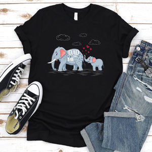 Dad And Me Funny Dad Elelephant Father's Day T-shirt