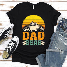 Load image into Gallery viewer, Bear Lover Shirt Dad Bear Fathers Day Vintage T-shirt

