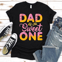 Load image into Gallery viewer, Mens Dad of Sweet One First Birthday Matching Family Donut Theme T-Shirt

