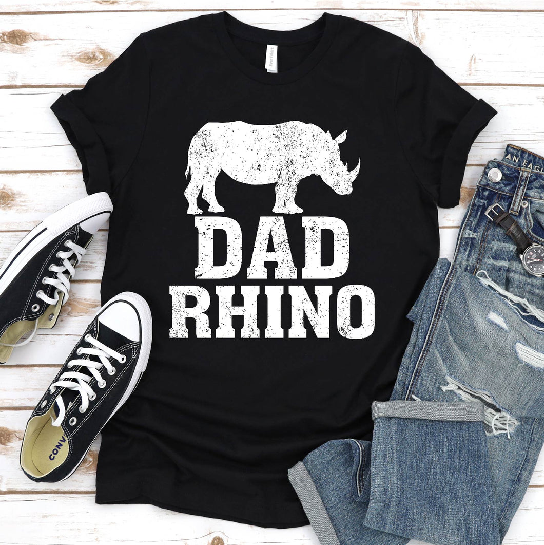 Rhino Lover Dad Rhino Father's Day T-shirt