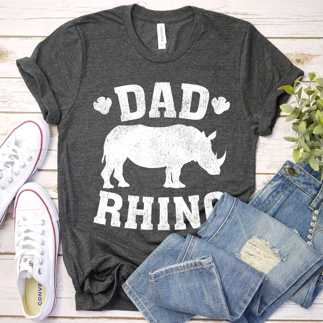 Dad Rhino Shirt Dad Rhino Father's Day T-shirt