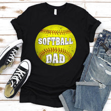 Load image into Gallery viewer, Dad Softball Apparel - Yellow Softball Dad T-Shirt

