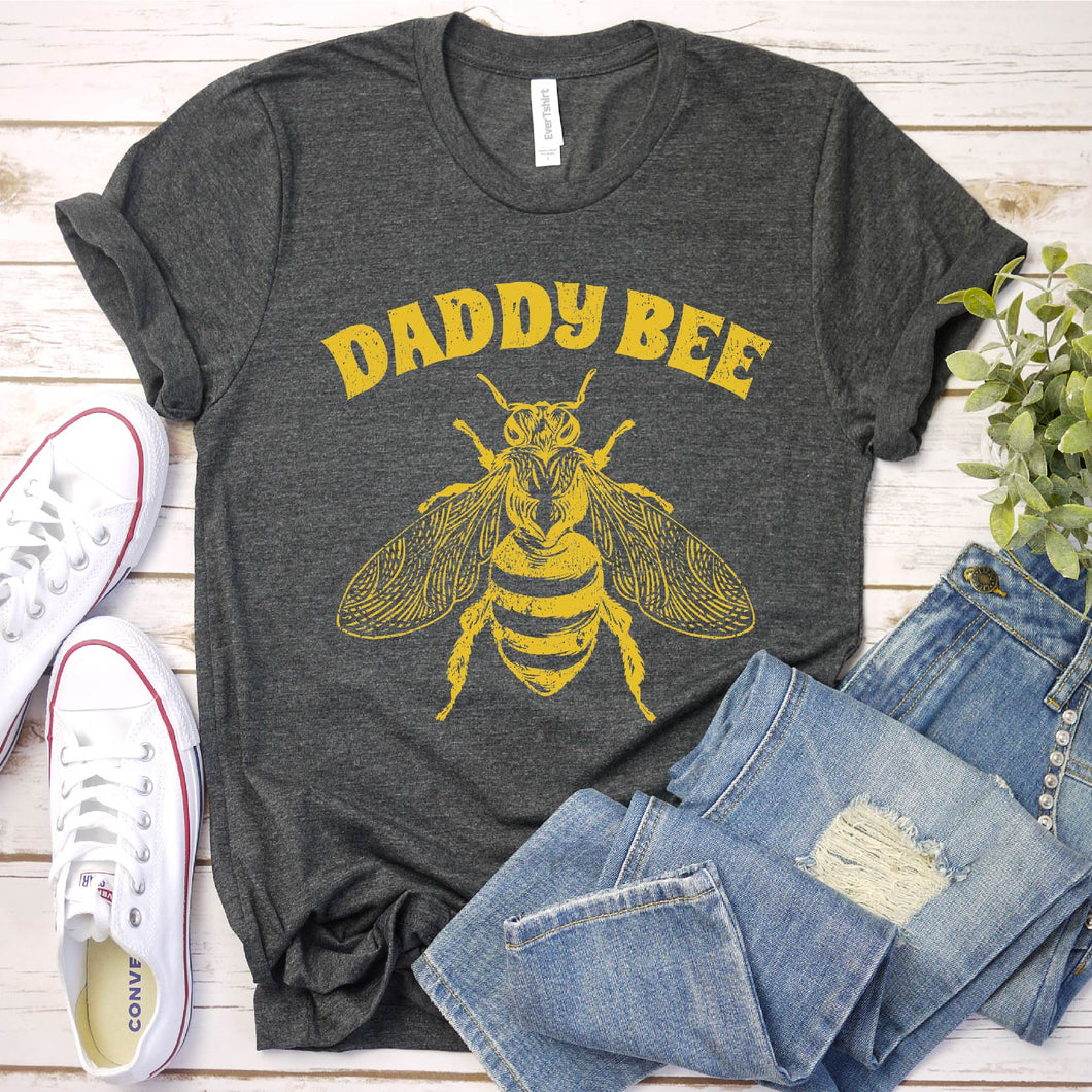 Men's Daddy Bee Family Matching Beekeeping Dad Papa Men T-Shirt