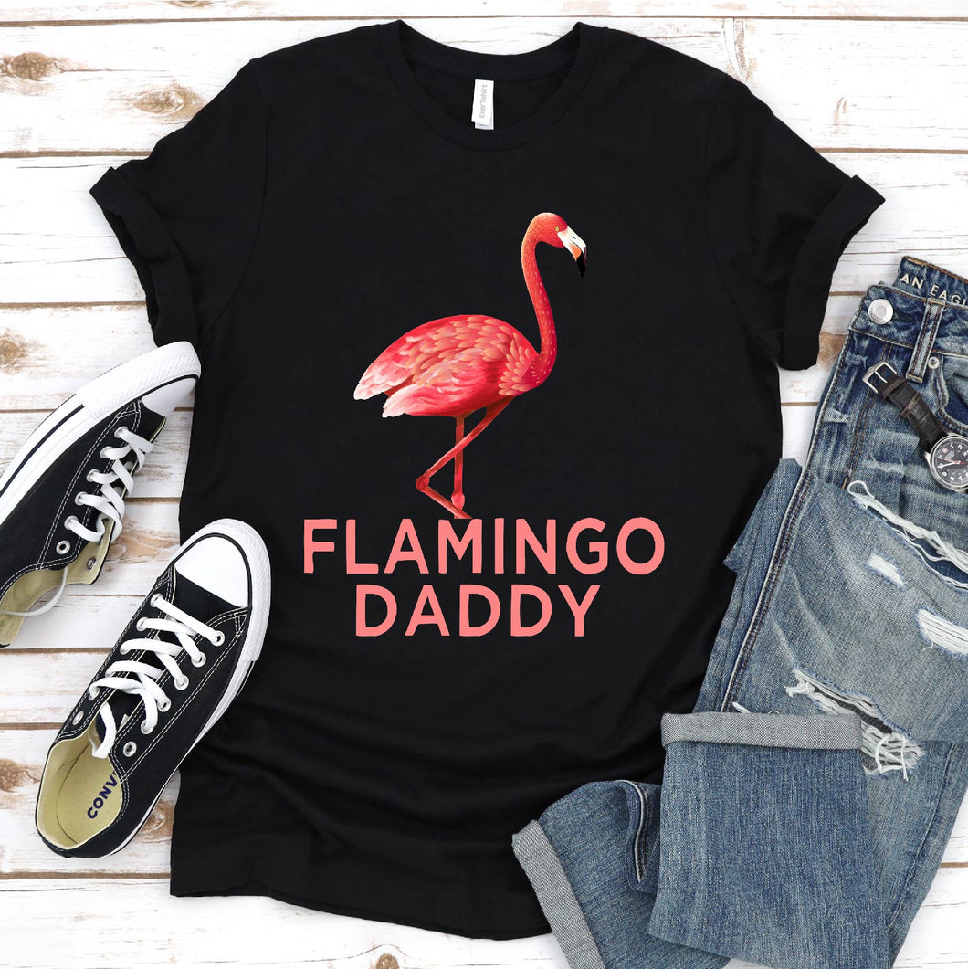 Flamingo Lover Shirt Funny Flamingo Daddy Father's Day T-Shirt