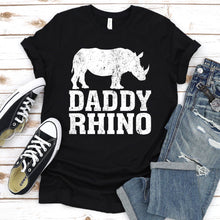 Load image into Gallery viewer, Rhino Lover Daddy Rhino Father&#39;s Day T-shirt
