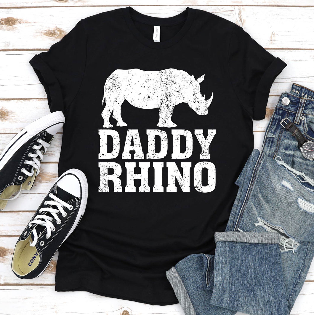 Rhino Lover Daddy Rhino Father's Day T-shirt