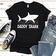 Load image into Gallery viewer, Shark Lovers Daddy Shark Fathers Day T-Shirt

