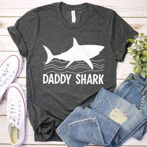 Shark Lovers Daddy Shark Fathers Day T-Shirt