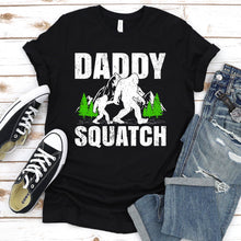 Load image into Gallery viewer, Bigfoot Lover Retro Style Daddy Squatch Bigfoot Father&#39;s Day T-shirt
