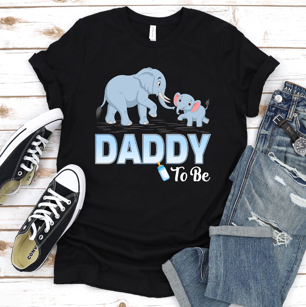 Elelephant Lover Daddy To Be Daddy Elelephant Father's Day T-shirt