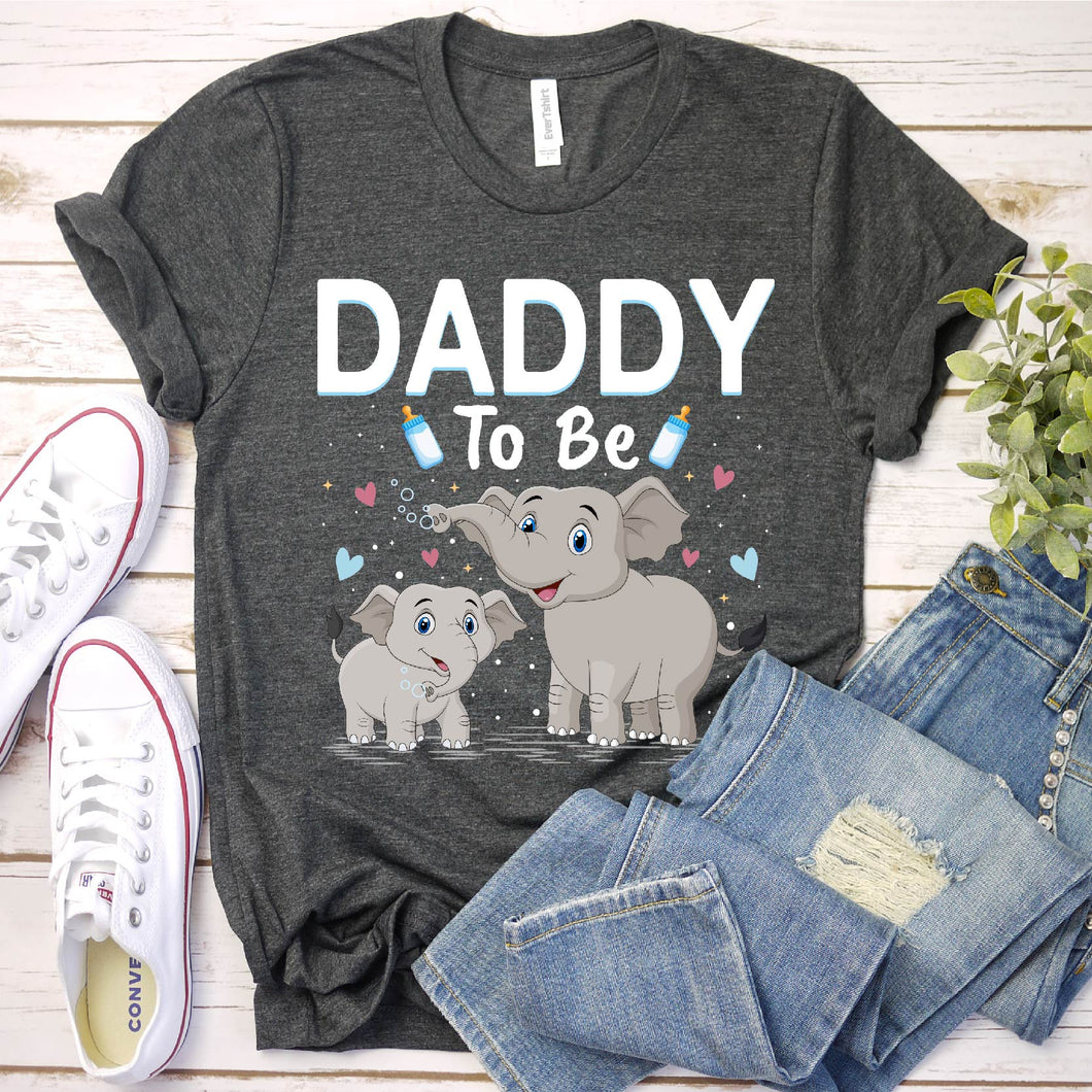 Funny Elelephant Lover Daddy To Be Daddy Elelephant Father's Day T-shirt