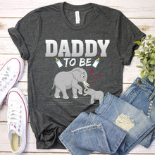 Load image into Gallery viewer, Elelephant Lover Daddy To Be Funny Daddy Elelephant Father&#39;s Day T-shirt
