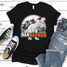 Load image into Gallery viewer, Dadsaurus Vintage Style T-Rex Dinosaur Dad Saurus Father&#39;s Day T-shirt
