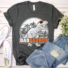 Load image into Gallery viewer, Dadsaurus Vintage Style T-Rex Dinosaur Dad Saurus Father&#39;s Day T-shirt
