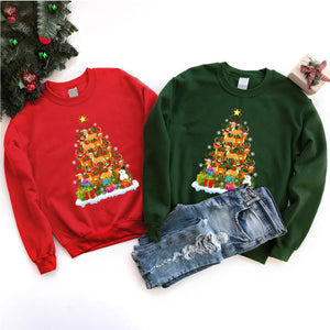 Deer Animal Christmas Tree Deer Xmas T-Shirt for Men Women Girls Kids