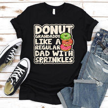 Load image into Gallery viewer, Men&#39;s Funny Donut Grandaddy Like A Regular Dad Donuts Father&#39;s Day T-Shirt
