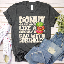 Load image into Gallery viewer, Men&#39;s Funny Donut Grandaddy Like A Regular Dad Donuts Father&#39;s Day T-Shirt
