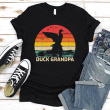 Load image into Gallery viewer, Duck Lover Funny Vintage Duck Grandpa Father&#39;s Day T-Shirt
