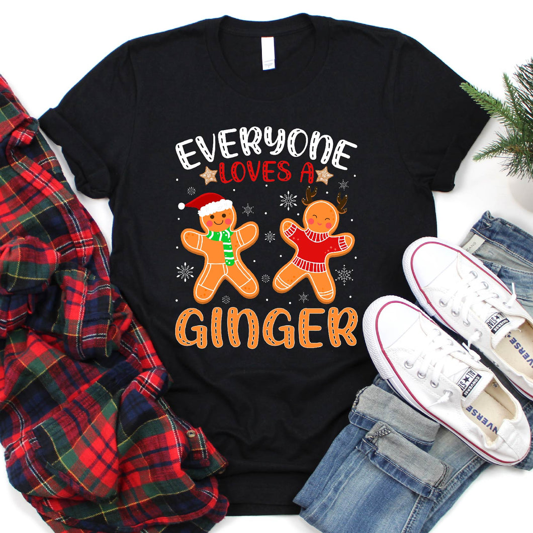 Funny Everyone Loves A Ginger Christmas T-Shirt