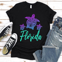 Load image into Gallery viewer, Summer Vacation Turtle Florida Beach T-shirt
