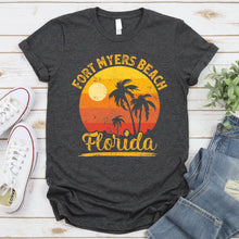 Load image into Gallery viewer, Vintage Summer Vacation Men Women Girls Fort Myers Beach Florida T-shirt

