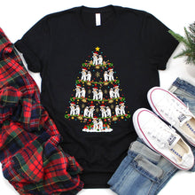 Load image into Gallery viewer, Fox Terrier Dog Xmas Tree Funny Fox Terrier Dog Christmas T-Shirt
